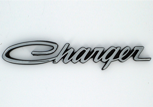 Mopar OEM Chrome "Charger" Grille Emblem - Click Image to Close